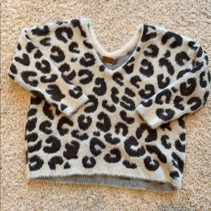Pol oversized fuzzy sweater one size